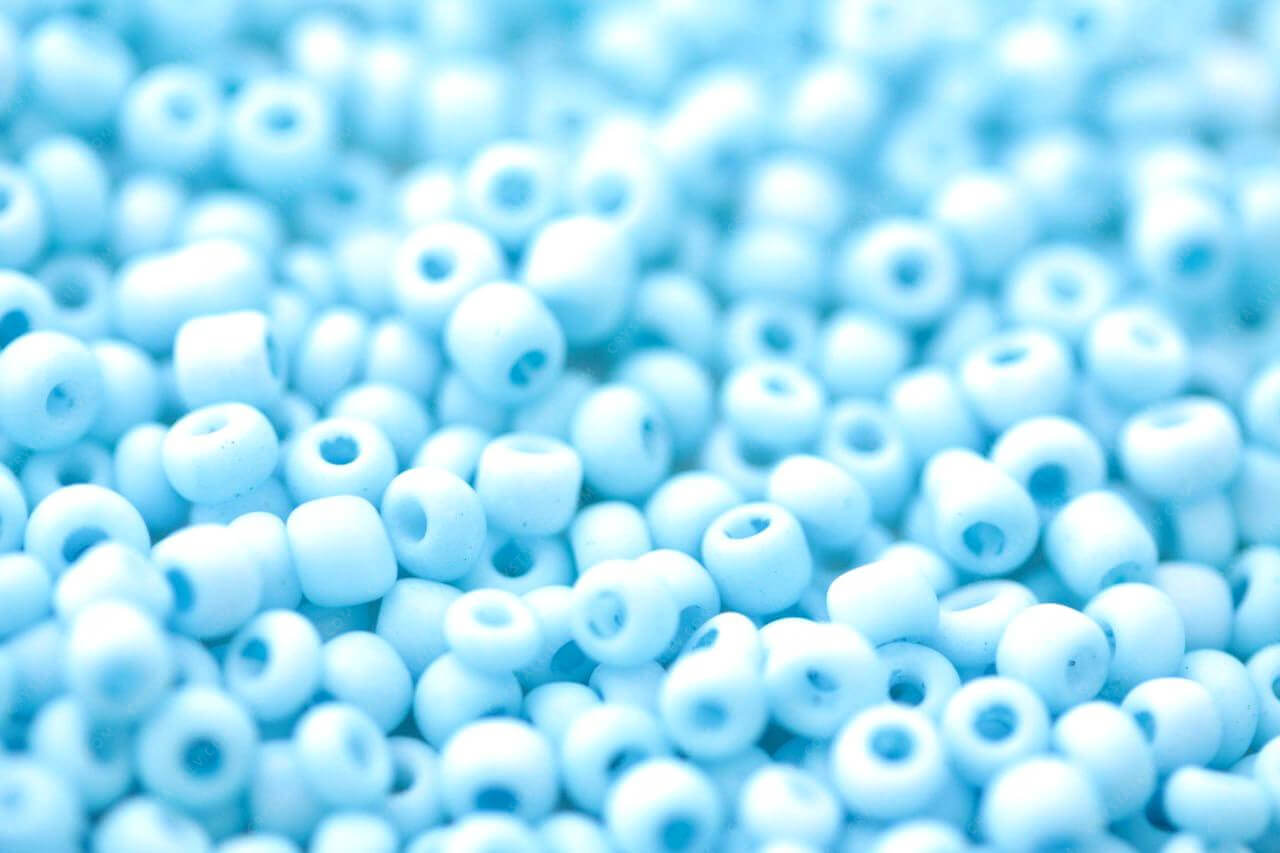 Бісер (намистина) Aqua матова 2.0 mm